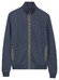 Baileys Subtle Faux-Uni Sweat Doubleface Interlock Cardigan Navy
