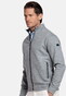 Baileys Subtle Faux-Uni Sweat Doubleface Interlock Cardigan Stone Grey
