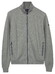 Baileys Subtle Faux-Uni Sweat Doubleface Interlock Cardigan Stone Grey