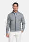 Baileys Subtle Faux-Uni Sweat Doubleface Interlock Cardigan Stone Grey