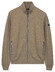 Baileys Subtle Faux-Uni Sweat Doubleface Interlock Cardigan Taupe