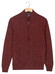 Baileys Subtle Short Lines Woven Pattern Fullzip Structure Knit Vest Deep Mauve