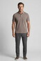 Baileys Subtle Two-Tone Chestpocket Short Sleeve Polo Bruin