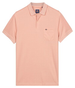 Baileys Subtle Two-Tone Chestpocket Short Sleeve Polo Dusty Rose