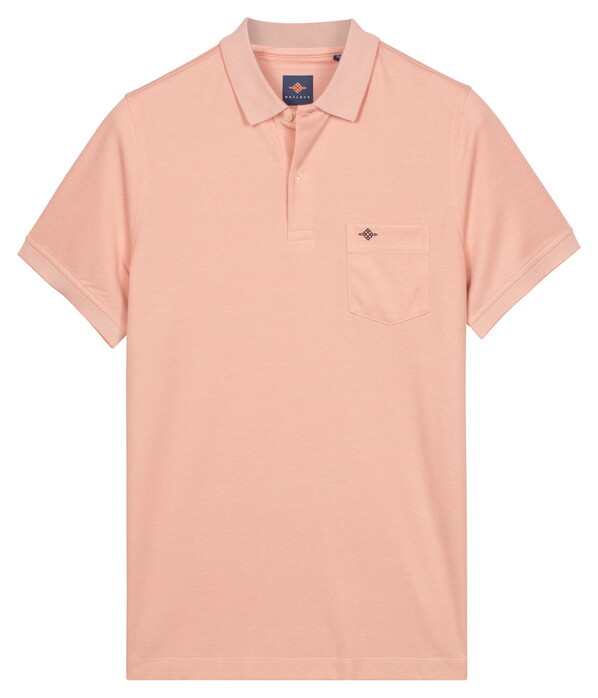 Baileys Subtle Two-Tone Chestpocket Short Sleeve Polo Dusty Rose