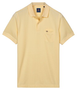 Baileys Subtle Two-Tone Chestpocket Short Sleeve Polo Maisgeel
