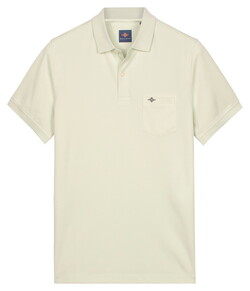 Baileys Subtle Two-Tone Chestpocket Short Sleeve Polo Soft Green