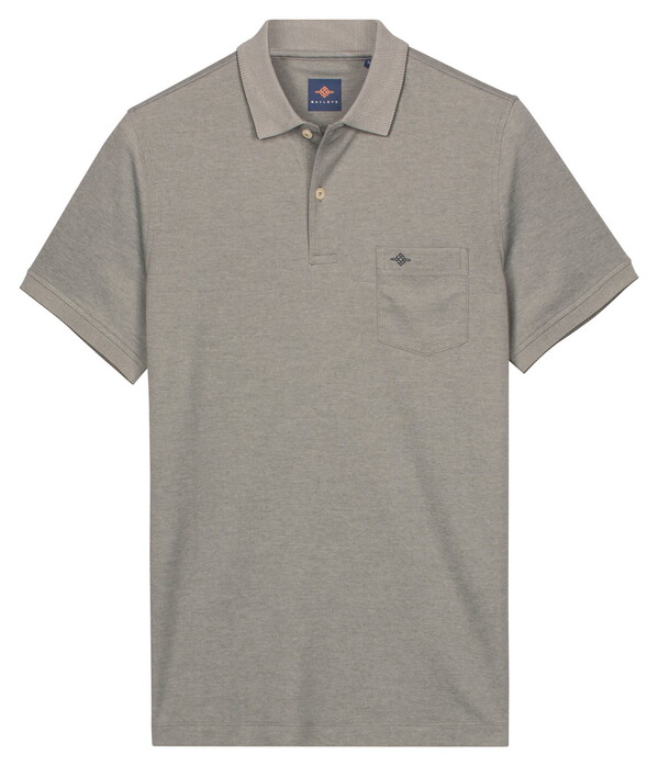 Baileys Subtle Two-Tone Chestpocket Short Sleeve Polo Thyme Green