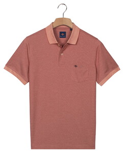 Baileys Subtle Two-Tone Chestpocket Short Sleeve Poloshirt Terra