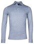 Baileys Subtle Two-Tone Oxford Long Sleeve Polo Cobalt