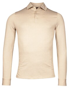 Baileys Subtle Two-Tone Oxford Long Sleeve Poloshirt Kitt