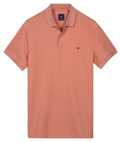 Baileys Subtle Two-Tone Short Sleeve Polo Abrikoos