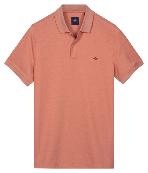 Baileys Subtle Two-Tone Short Sleeve Polo Abrikoos