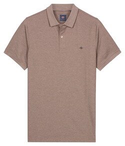 Baileys Subtle Two-Tone Short Sleeve Polo Bruin
