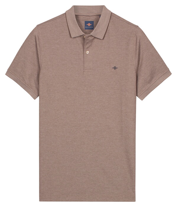 Baileys Subtle Two-Tone Short Sleeve Polo Bruin