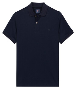Baileys Subtle Two-Tone Short Sleeve Polo Dark Blue