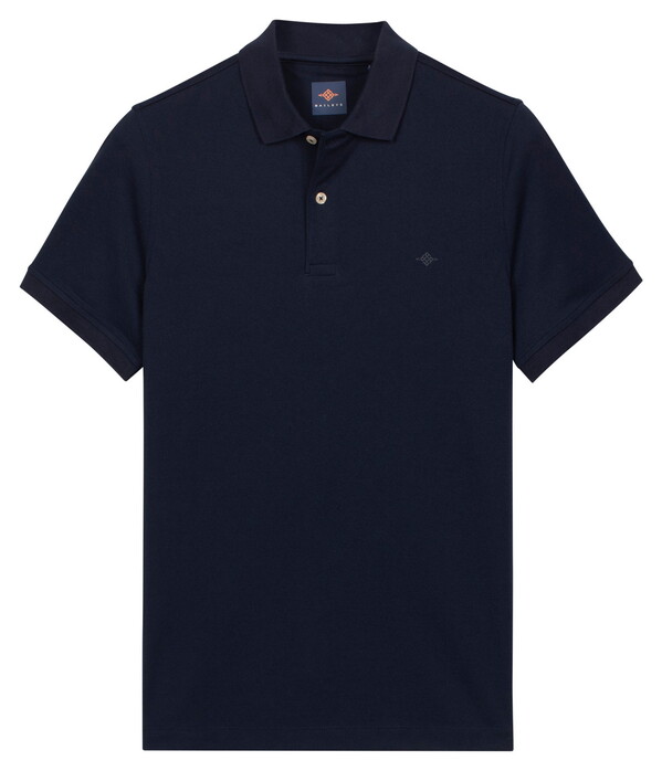 Baileys Subtle Two-Tone Short Sleeve Polo Dark Blue