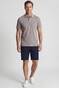 Baileys Subtle Two-Tone Short Sleeve Polo Stone Grey
