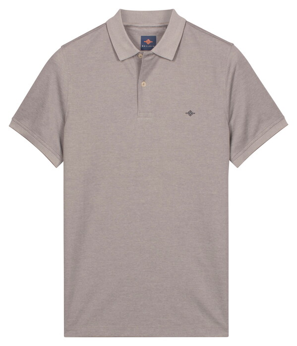 Baileys Subtle Two-Tone Short Sleeve Polo Stone Grey