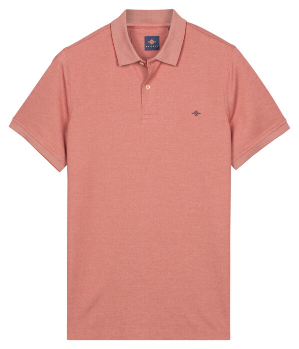 Baileys Subtle Two-Tone Short Sleeve Polo Terra