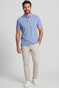 Baileys Subtle Two-Tone Short Sleeve Poloshirt Blue