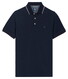Baileys Subtle Two-Tone Solid Fine Tipping Detail Polo Dark Blue