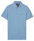Baileys Subtle Two-Tone Solid Fine Tipping Detail Polo Sky Blue