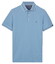 Baileys Subtle Two-Tone Solid Fine Tipping Detail Poloshirt Sky Blue