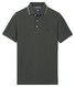 Baileys Subtle Two-Tone Solid Fine Tipping Detail Poloshirt Thyme Green