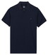 Baileys Subtle Two-Tone Zip Collar Polo Dark Blue
