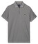 Baileys Subtle Two-Tone Zip Collar Poloshirt Stone Grey
