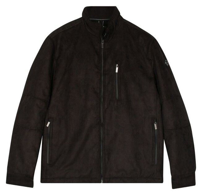 Baileys Suede Look Zipped Sidepockets Jack Dark Brown