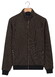 Baileys Sweat Cardigan Zip 2-Tone Jacquard Doubleface Interlock Vest Camel