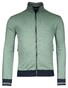 Baileys Sweat Cardigan Zip  Allover Pinstripe Interlock Vest Olijf Groen