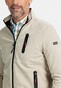 Baileys Sweat Cardigan Zip Doubleface Interlock Vest Beige