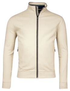 Baileys Sweat Cardigan Zip Fine Piqué Kitt