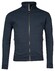 Baileys Sweat Cardigan Zip Fine Piqué Vest Dark Blue