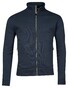 Baileys Sweat Cardigan Zip Fine Piqué Vest Dark Blue