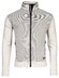 Baileys Sweat Cardigan Zip Front Back Jacquard Doubleface Cardigan Off White