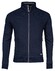 Baileys Sweat Cardigan Zip Front Back Jacquard Doubleface Vest Navy