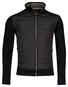 Baileys Sweat Cardigan Zip High-Low Structure Interlock Front Quilted Vest Navy