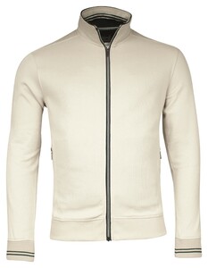 Baileys Sweat Cardigan Zip Subtle Uni Color Honeycomb Texture Vest Kitt