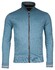 Baileys Sweat Cardigan Zip Subtle Uni Color Honeycomb Texture Vest Steel Blue