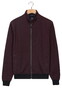 Baileys Sweat Cardigan Zip Two Color 2-Tone Jaqcuard Vest Deep Mauve