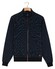 Baileys Sweat Cardigan Zip Two Color 2-Tone Jaqcuard Vest Navy