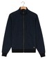 Baileys Sweat Cardigan Zip Two Color 2-Tone Jaqcuard Vest Navy