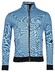 Baileys Sweat Cardigan Zip Two-Tone Jacquard Interlock Cardigan Cobalt
