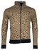 Baileys Sweat Cardigan Zip Two-Tone Jacquard Interlock Cardigan Olive