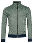 Baileys Sweat Cardigan Zip Two-Tone Jacquard Interlock Pastel Green