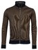 Baileys Sweat Cardigan Zip Two-Tone Jacquard Vest Choco Brown